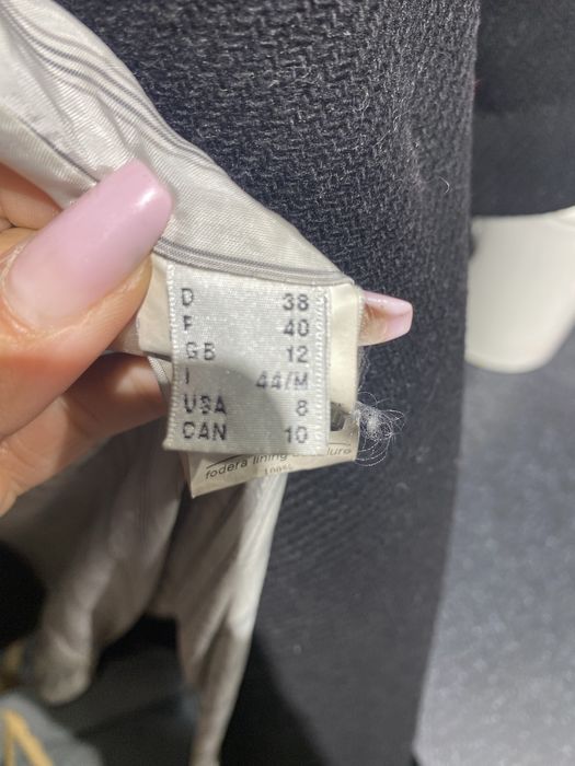 Płaszcz wełniany czarny klasyczny