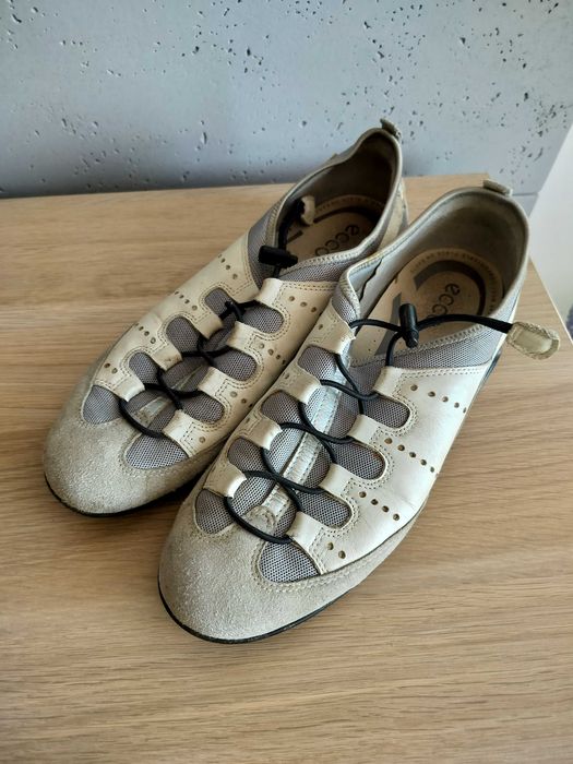 Buty adidasy unitex 41 Ecco skóra wsuwane szerokie super dł 27,5cm