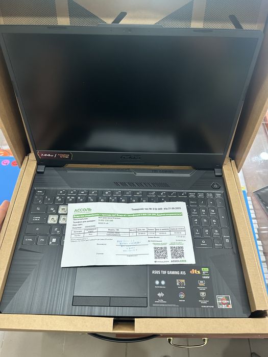 Продам ноутбук Asus Tuf Gaming A15 Ryzen 5/7535/16ddr5/512ssd/3050