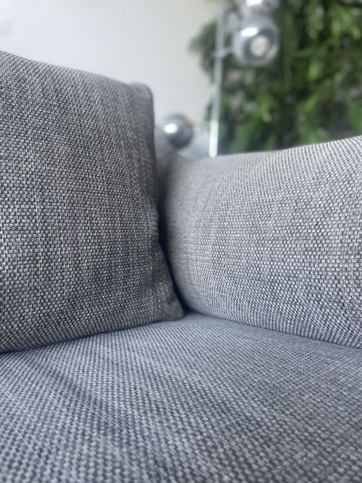Sofá 3 lugares de qualidade | Tecido cinzento