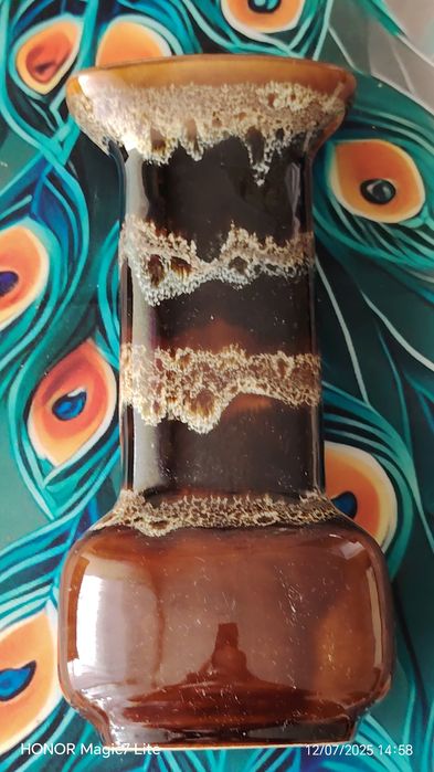 Wazon kamionka. Tygrysek W-101,  Stan idealny. Porcelit szkliwiony.