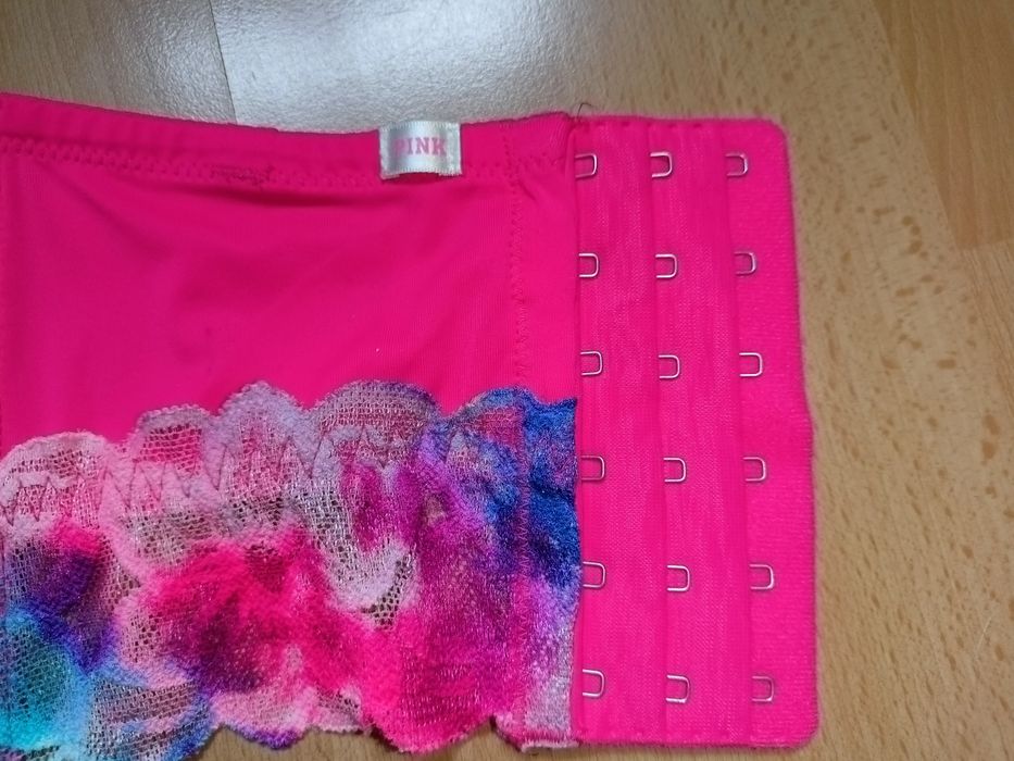 Różowy neonowy biustonosz Victoria's Secret PINK  70D