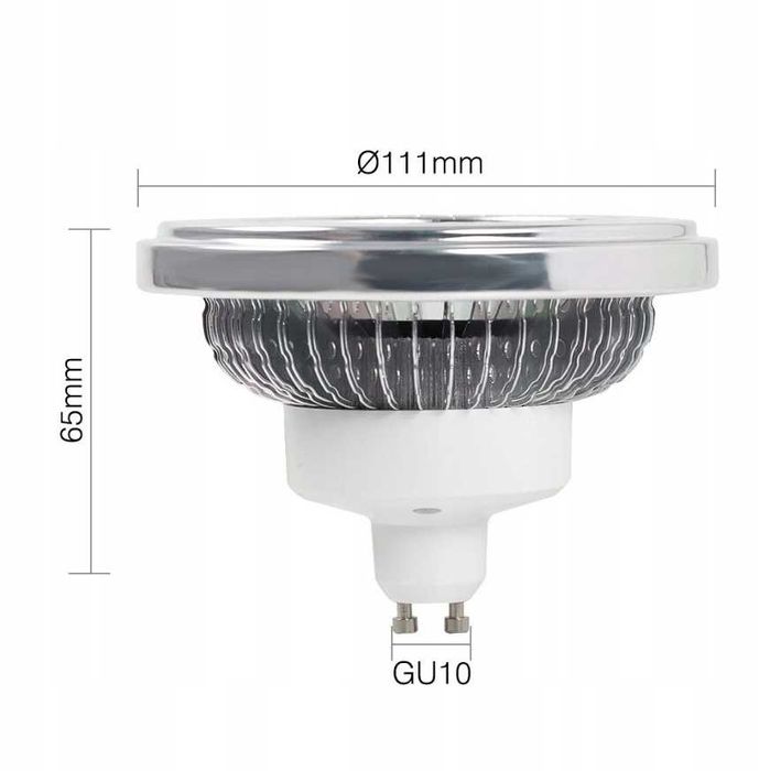 Żarówka LED GU10 AR111 15W=120W Neutralna Biel