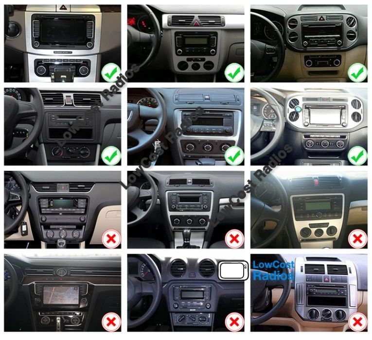 Auto Rádio GPS Android 15 • VW • SKODA • SEAT - Multimédia - 9 Poleg.