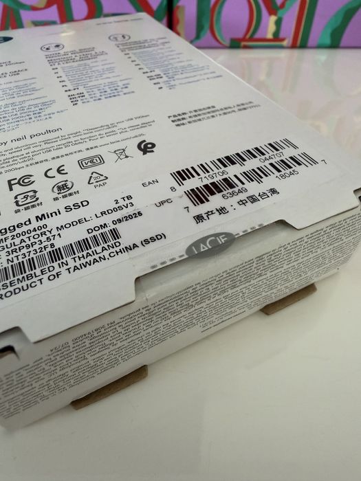 SSD !!! ЗОВНІШНІЙ накопичувач LaCie Rugged Mini SSD 2TB (STMF2000400)