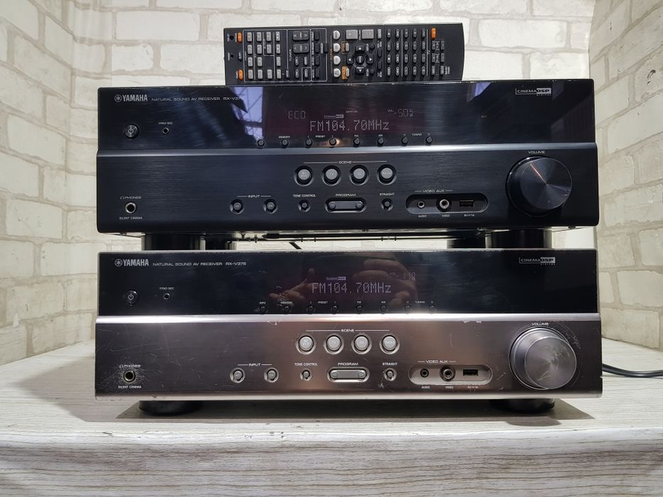 5.1 AV ресивер YAMAHA RX-V375, +1ч., 5x100 Вт HDMI USB Б/у