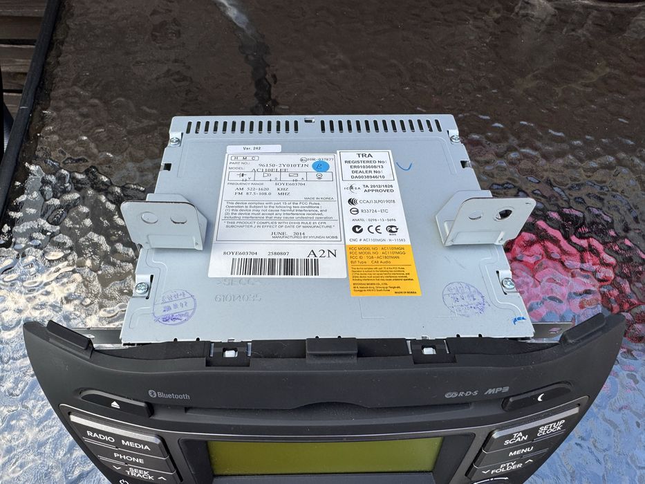 Oryginalne radio Hyundai ix35 Bluetooth CD MP3 – model A210MGC