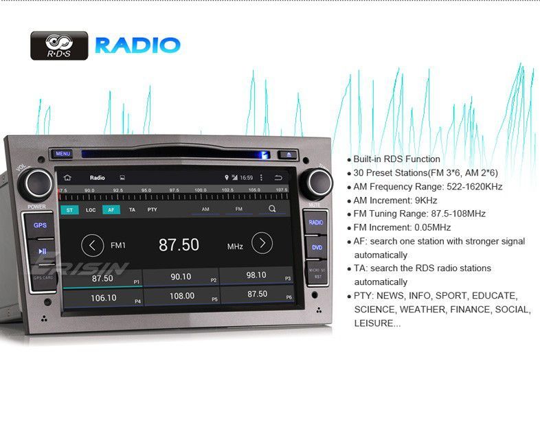 Auto radio Opel Android 14 2 din radio/dvd/cd/usb/sd/gps/