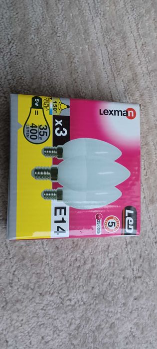 LEXMAN E14 LED żarówki zestaw 3 sztuk, komplet nowy
