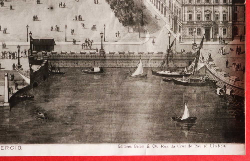 Regicídio de 1 de Fevereiro 1908 Terreiro Paço boa litografia