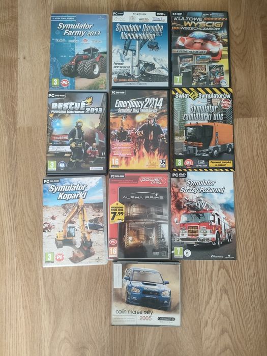 Gry na PC różne.
