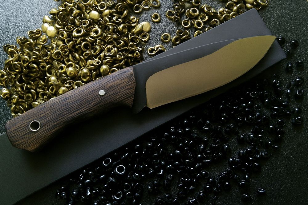 Nóż Camper Wenge Ręcznie Robiony Bushcraft Custom Resor!