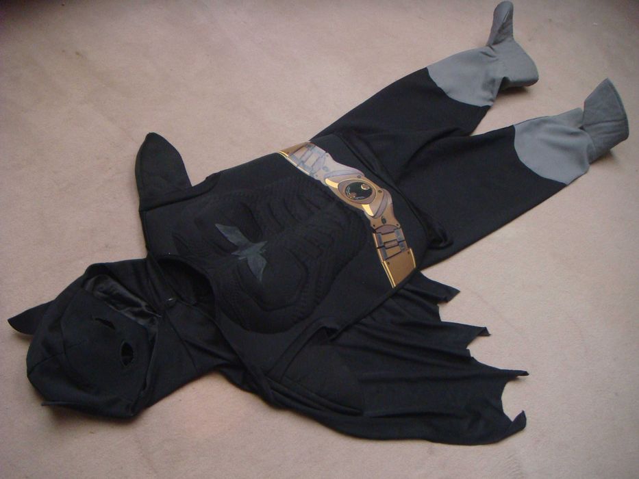 strój przebranie superman batman efekt super mięśni + maska 110 / 116