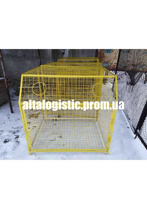 Сміттєвий бак сітка,метал 1100л,1500л.Мусорный бак сетка 1,1м3 и 1,5м3