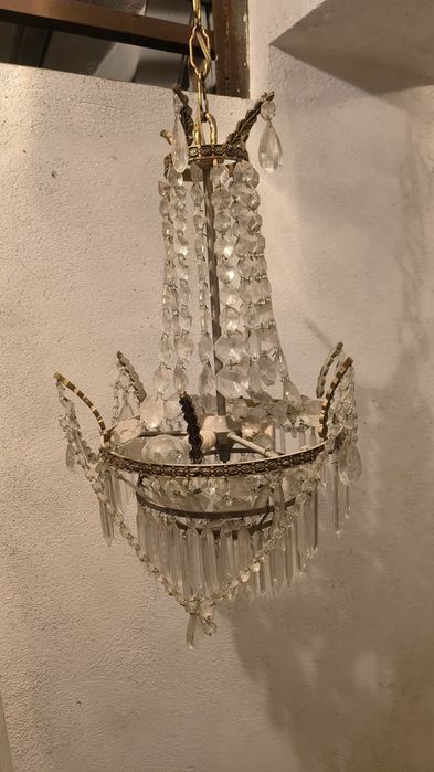 Candeeiro em cristal vintage
