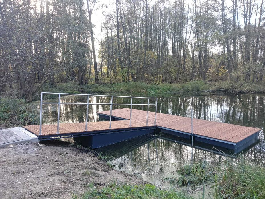 Pomost Pływający Pomosty Pływające Platforma Wyspa Rower wodny molo