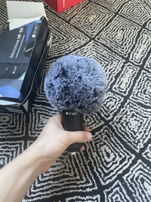 Mikrofon snab hf-50 ze statywem