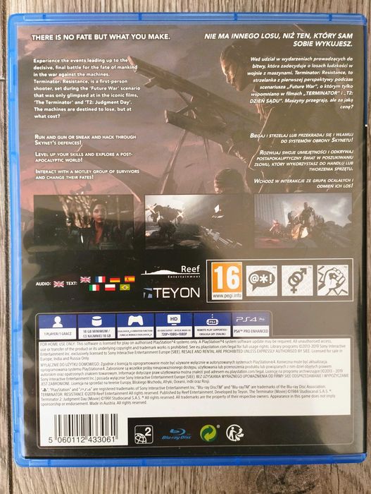 Gra Terminator Resistance Polska Wersja PS4/PS5 Playstation