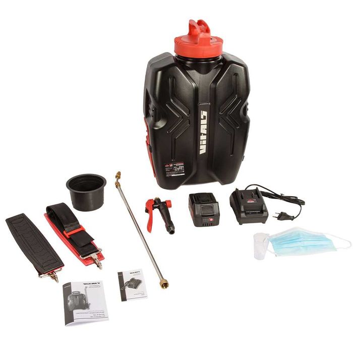 Обприскувач акумуляторний Vitals Professional Sm 312omb 12л 18в 4аг під makita ранцевий садовий оприскувач виталс з акб і без гарантія 3 роки