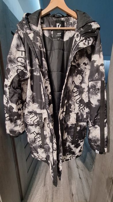 Długa, ocieplana kurtka młodzieżowa XL/182