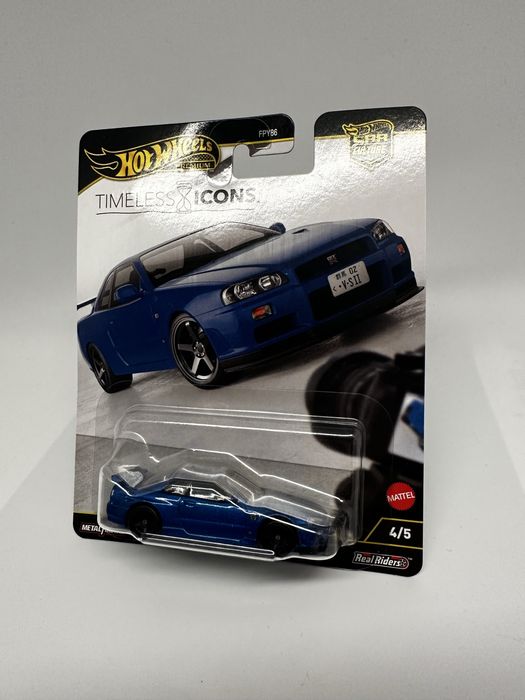 Hot Wheels Premium Nissan Skyline R34 Timeless Icons - nowy
