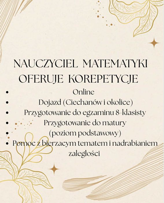 Korepetycje z matematyki