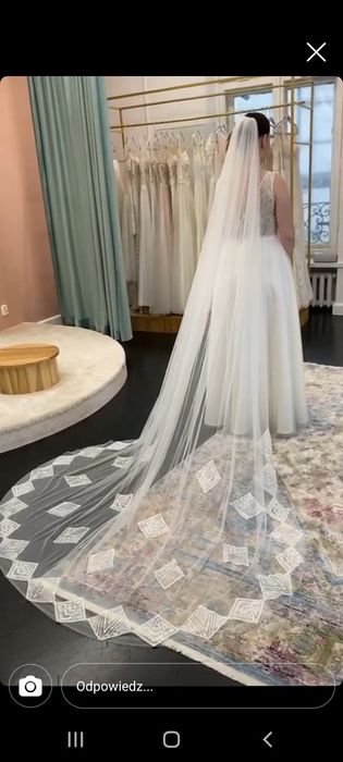 Suknia ślubna Tytania Eliana Kresa z trenem IVORY ogłoszenie do 31 sty