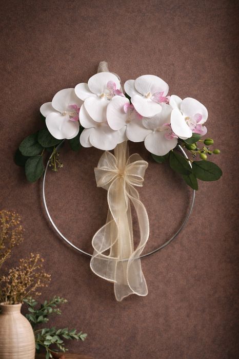 Wianek ścienny ze storczykami
