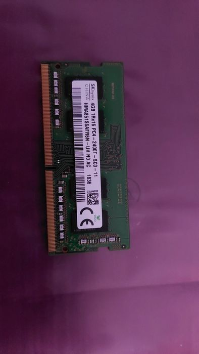 8GB RAM - 2 kości DDR4 - SO-DIMM - SK hynix i Apacer