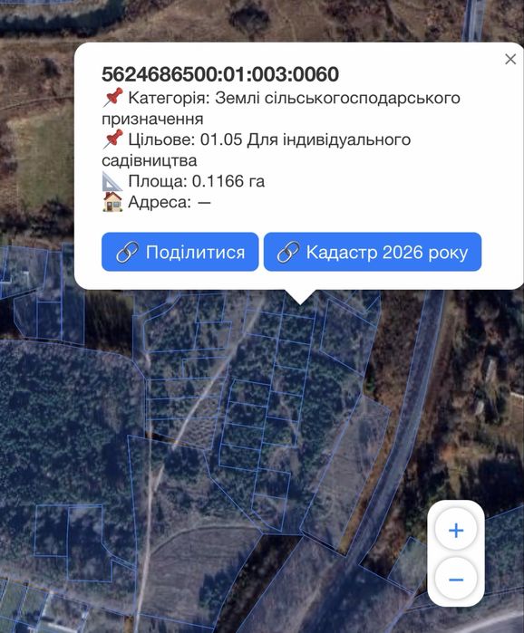 Земельна ділянка під будиночки для відпочинку