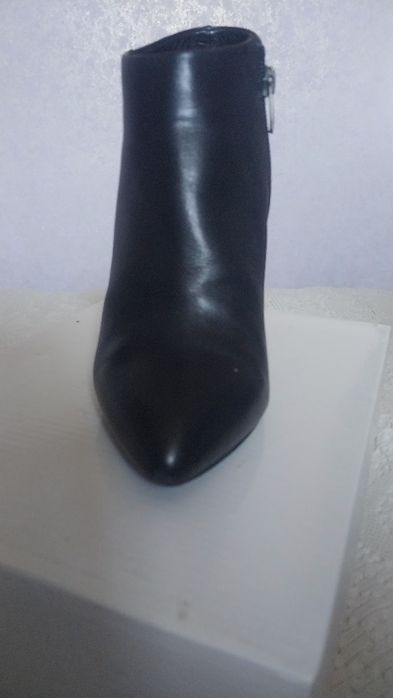 Чёрные сапожки кожа