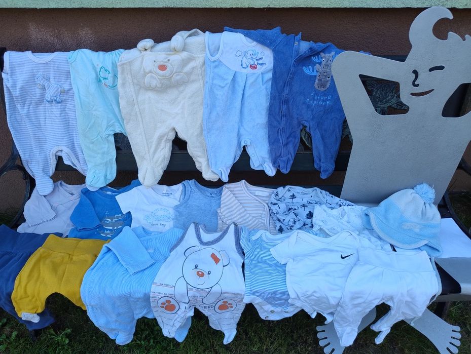 Ubranka dla chłopca 56-62 40 szt