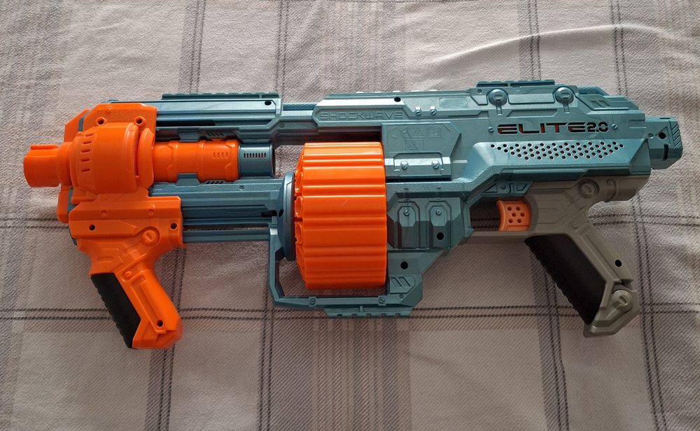 Lançador dardos Nerf Elite 2.0 Shockwave RD-15.