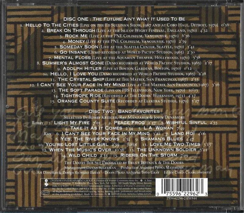 Doors - - - - - Box Set Part I I - - - - - CD X 2