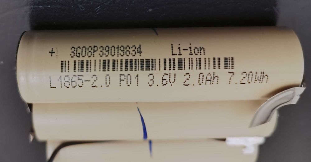 Аккумулятор Li-ion 18650 3,6В  2Ah або збірка 7S1P