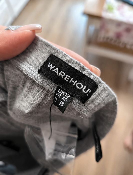 Warehouse sukienka bez ramiączek koraliki L 40 nowa z metką