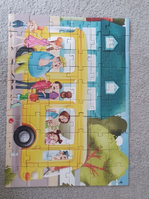 Пазли Dodo Транспорт. 4+. 60 шт кожен. Авто, автобус, потяг, тролейбус