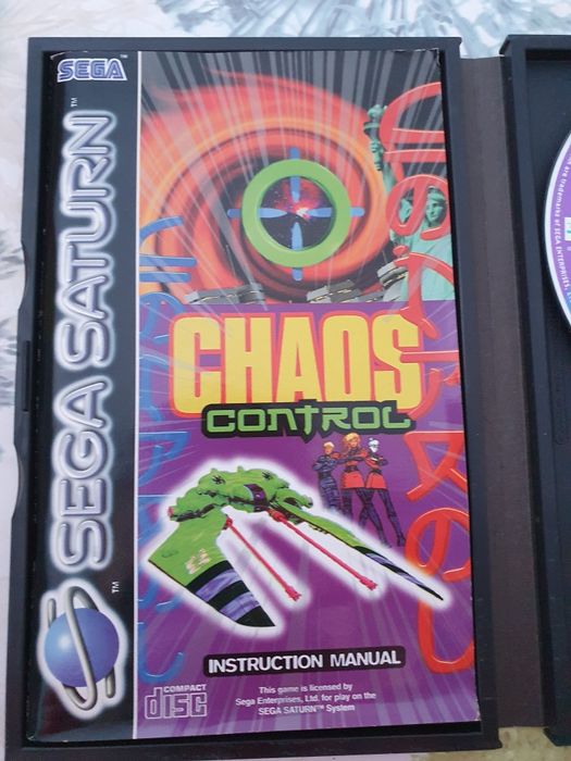 Jogo Sega Saturno Chaos Control c/ caixa e manual