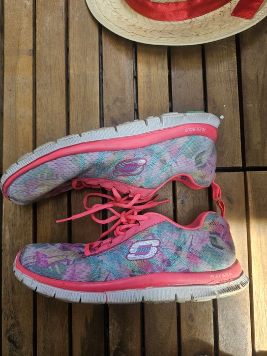 Оригінал 39 Skechers light weight flex sole кроссівки кроссовки кросівки жіночі женские літні летние кросовки бігові беговые