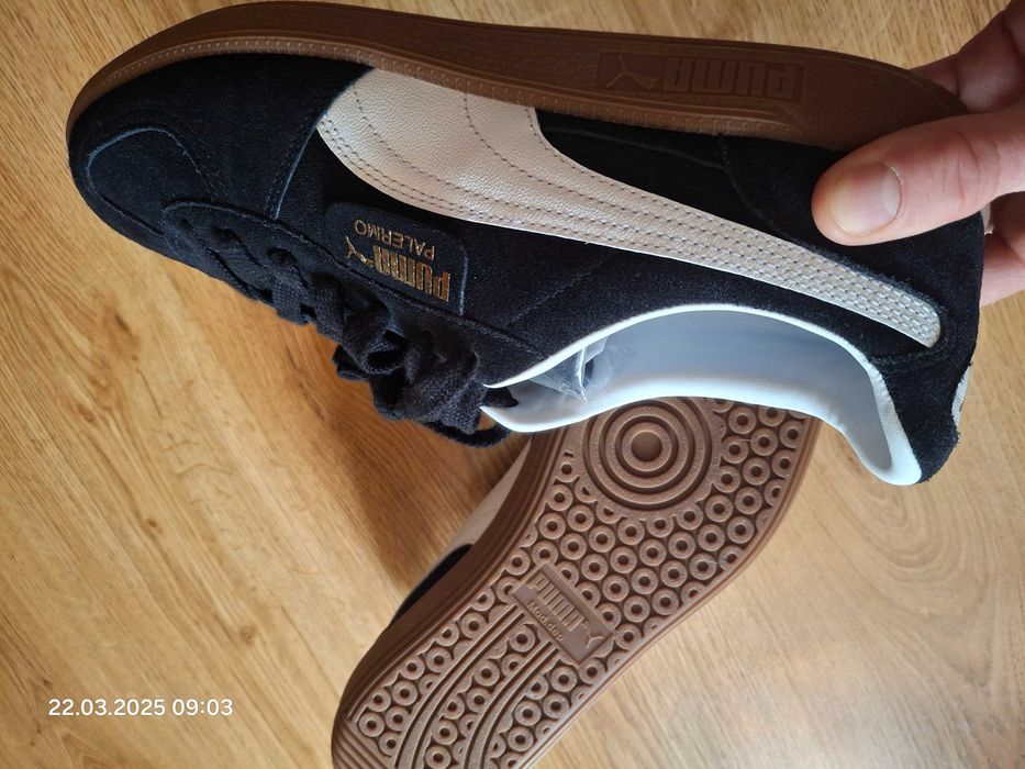 Мужские кросовки (кеды) низкие Puma Palermo 396463-10 45 Черные