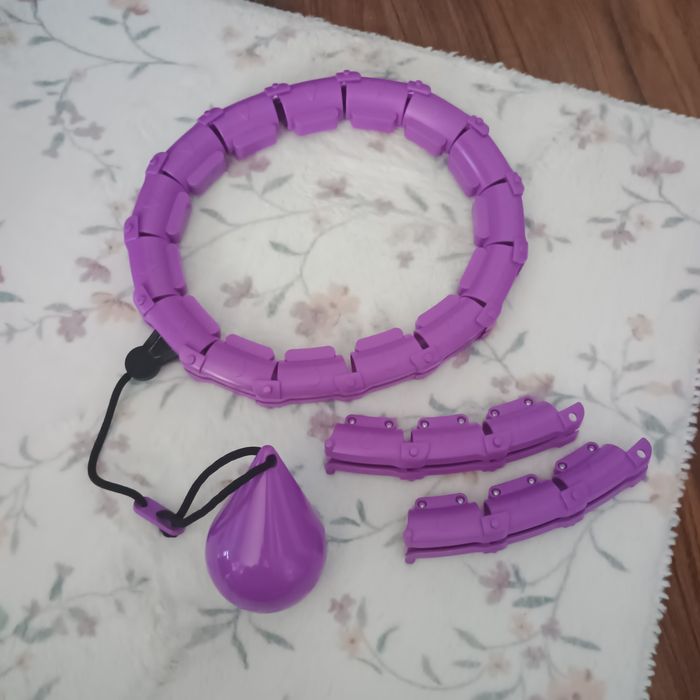 Hula hop z obciążeniem z wypustkami długie