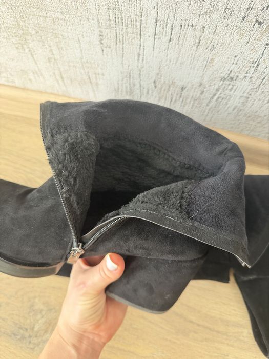 Чоботи зима єврозима ботфорти замшеві
