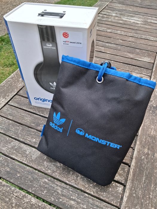 Caixa e bolsa originas headphone monster adidas