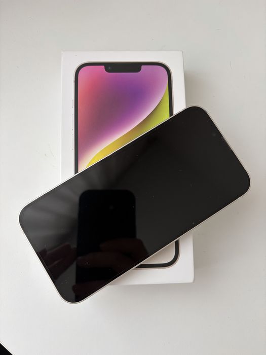Iphone 14 128GB, biały, white, bateria 99%