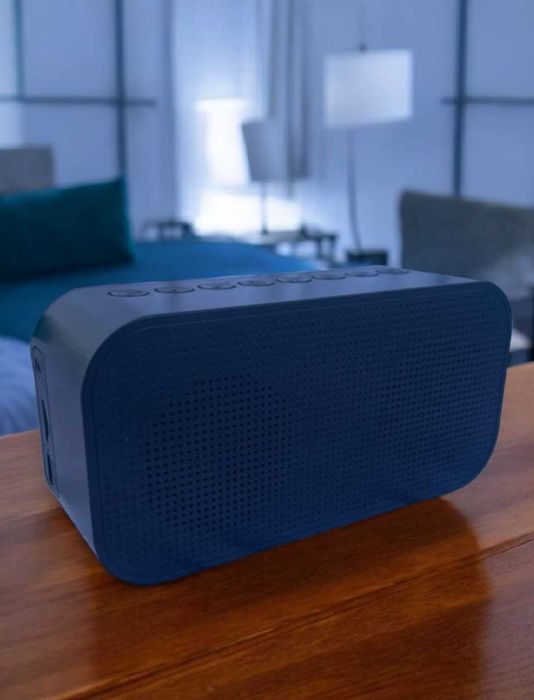 Портативна колонка блютуз колонка з годинником та блютуз