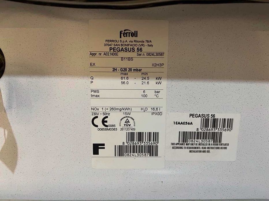 Газовый котел Ferroli Pegasus 56