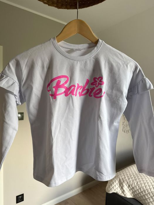 Bluza biała Barbie 134 – nowa (bez metki)