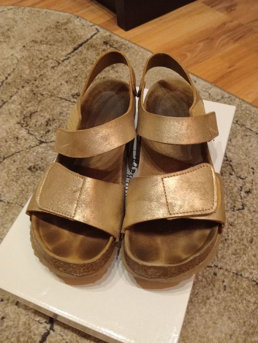 Sandały złote roz.36