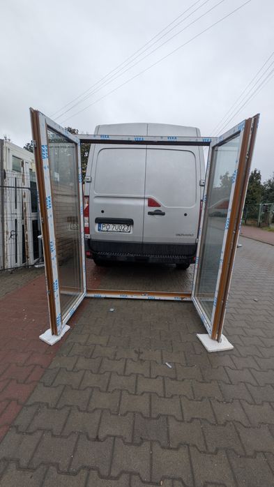 KR HAUS drzwi 160x200 tarasowe 3 szybowe nowe winchester okna POZNAŃ