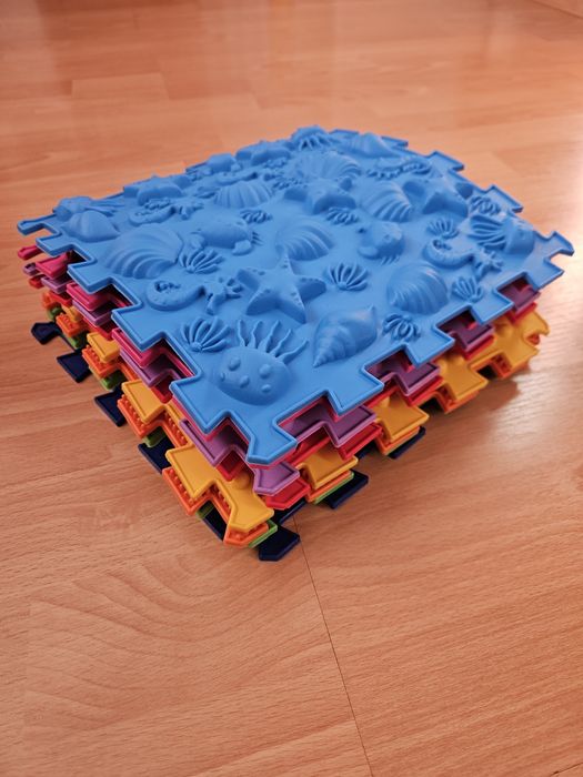 Ортопедичний масажний килимок Ortek Пазли Мікс 6,8,